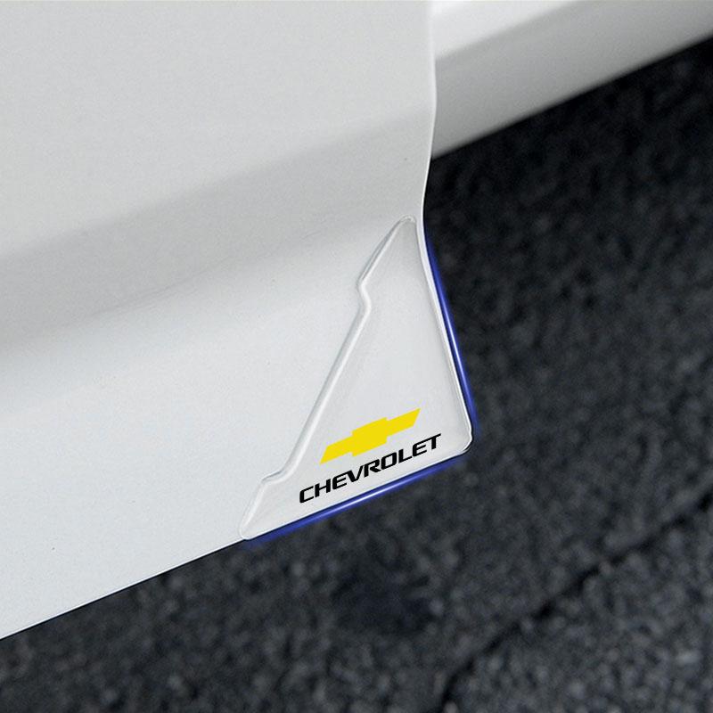 2 шт. Прозрачная накладка на угол двери автомобиля Защитная наклейка от царапин Для Chevrolet Spark Captiva Camaro Lova Aveo Автомобильное зеркало заднего вида Козырек от солнца