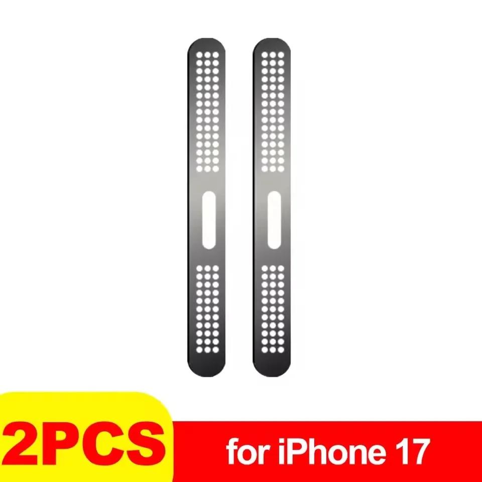 Xiaomi Металлическая пылезащитная сетка-наклейка для iPhone 17 Pro 17Pro Max, отверстие для динамика слухового аппарата, пылезащитная сетка-защита для iPhone 17