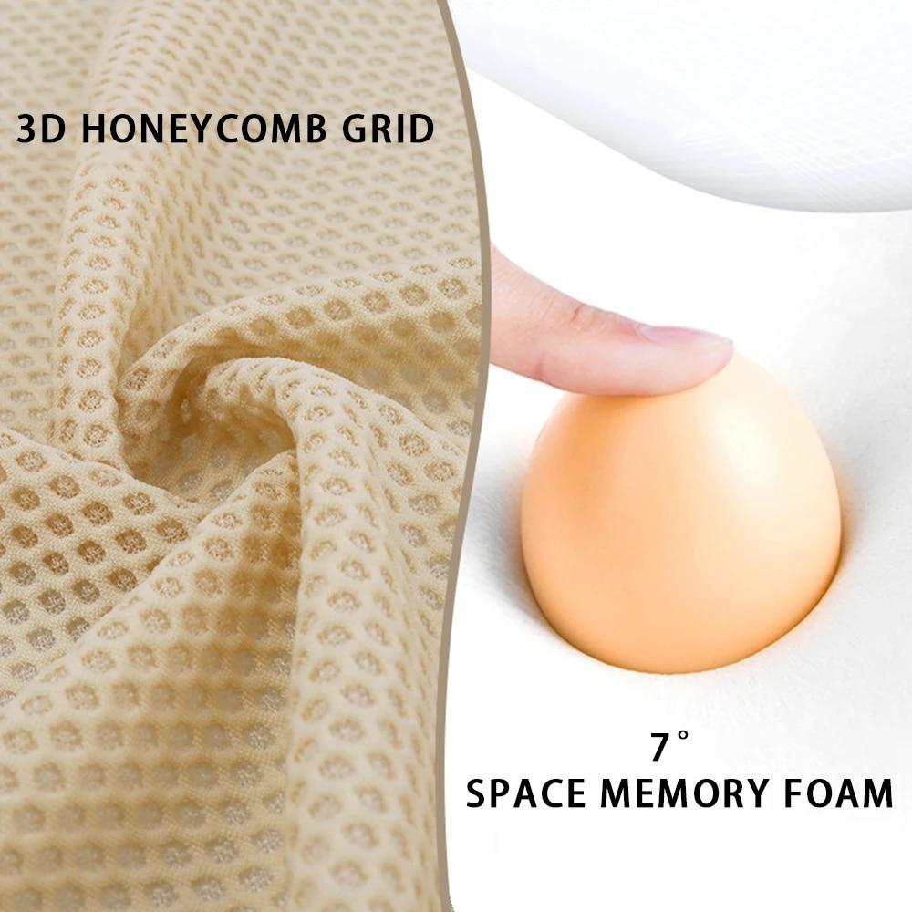 Качественный подголовник автомобиля, поддержка шеи, дышащая защита, подушка для поясницы, хлопковая защитная подушка с автопамятью, подушка для шеи автомобиля