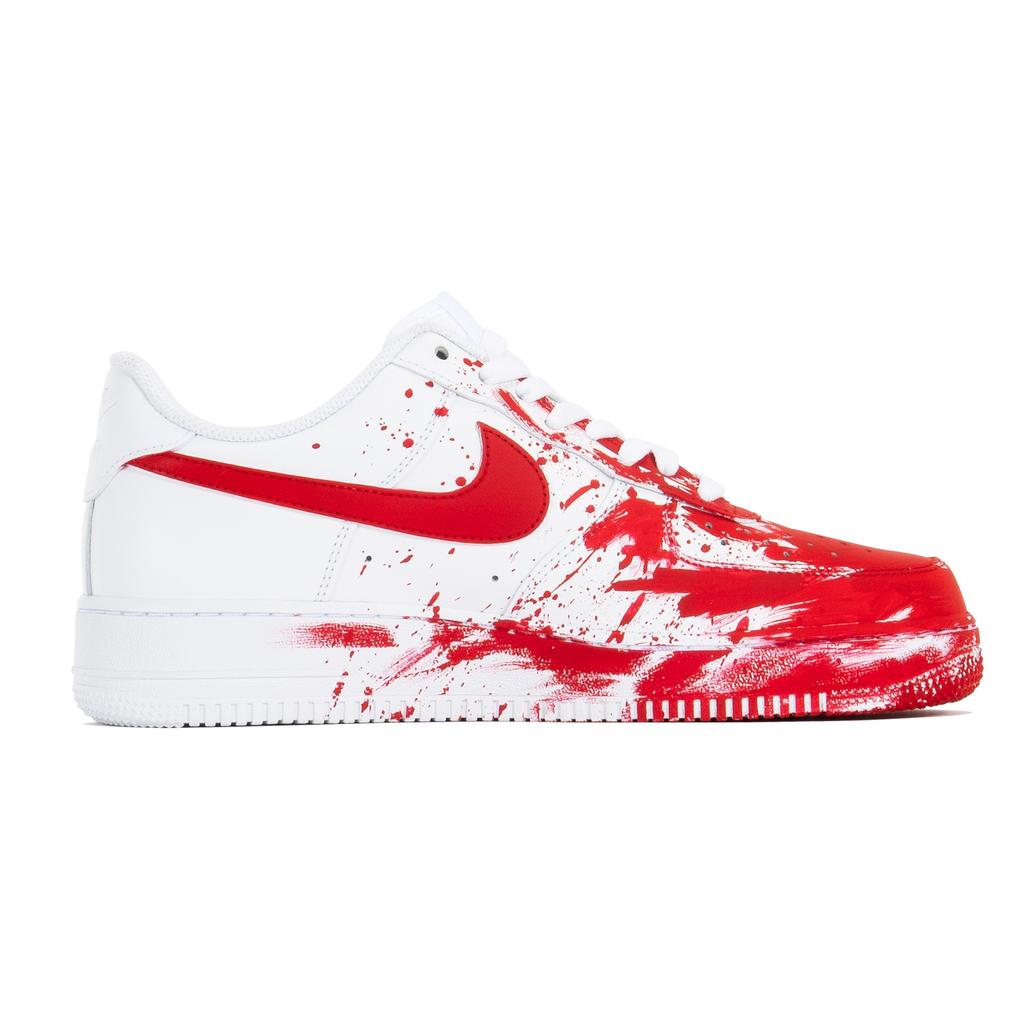 Nike Air Force 1 3 Times Laboratory Нескользящие Устойчивые к истиранию Низкие Скейтбордические Кроссовки Унисекс Белый Красный CW2288-111(КомандаП-С-КОРОБКА)