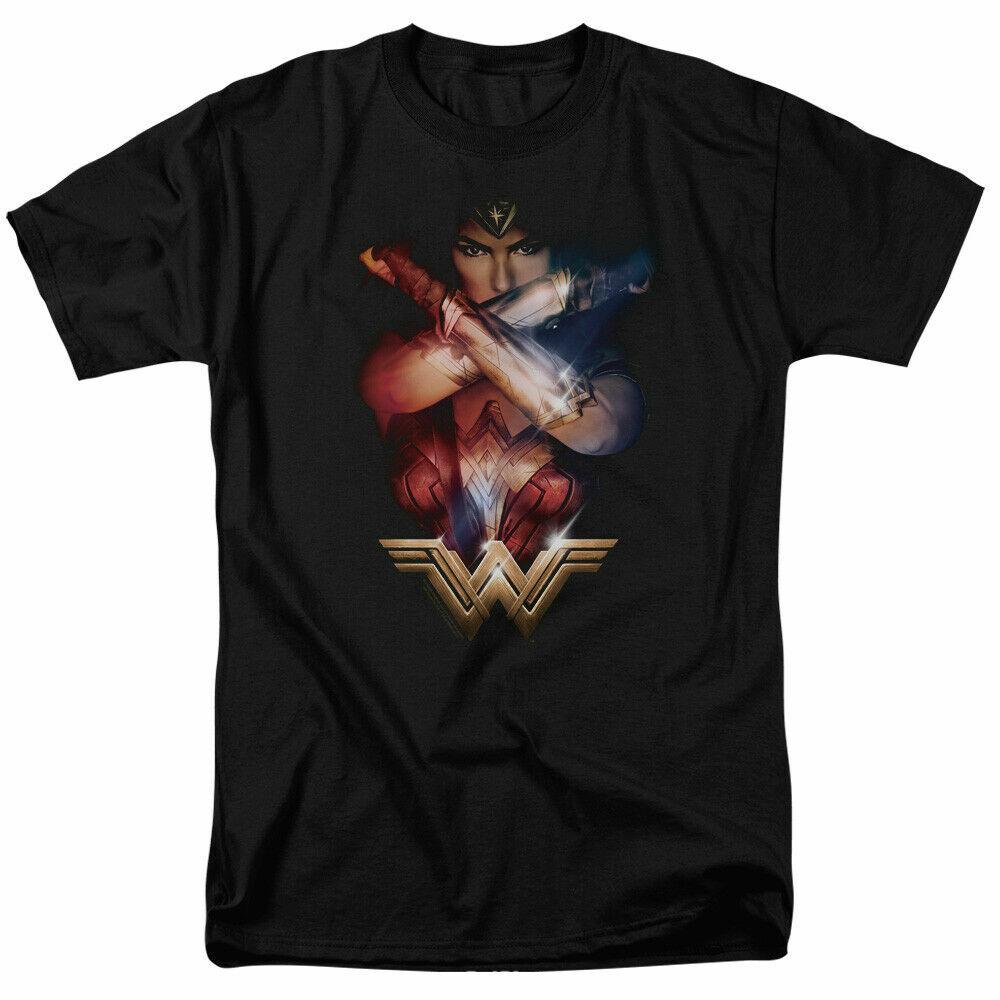 26 Wonder Woman Movie Arms Crossed T Shirt Licensed Comic Book Hero Tee New Black Unisex T-Shirt