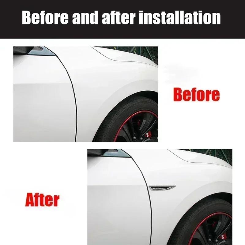 2pcs Car Side Fender Emblem Sticker for Cadillac ATS BLS CT4 CT6 CTS ESCALADE STS XLR XT4 XT5 XTS SLS Logo Badge