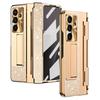 For Samsung Galaxy Z Fold7 5G Case with Kickstand Hinge Protection Rhinestone Glitter PC Phone Cover