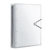 Waterproof Transparent Plastic 3 Ring Binder 5 Colors Elastic Buckle For School Office Document Storage