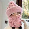 Hat Women's Velvet Thickening Cycling Windproof Neck Scarf Mask Integrated Ear Protection Cold Protection Neck Protection Thickened Warm Baotou Hat
