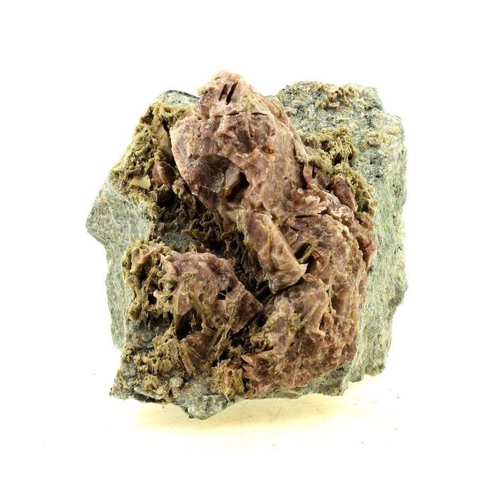 Pierres et Minéraux. Axinite + Clinozoisite. 3500.0 ct. Chamrousse, Belledonne, Isère, France..