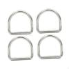 4 шт. Замкнутые D-образные кольца Металлические петли Пряжки D-образные кольца-пряжки для ремней Креплений