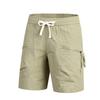Casual Pants, Men's Beach Pants, Quick Drying Pants, Multi Pocket Elastic Waist Shorts Pants