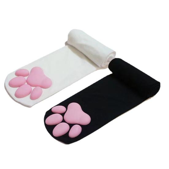 Гольфы Cat Paw для женщин с 3D-носками и подушечками Cat Claw, эластичные гольфы с силиконовыми вставками, костюм для косплея животных