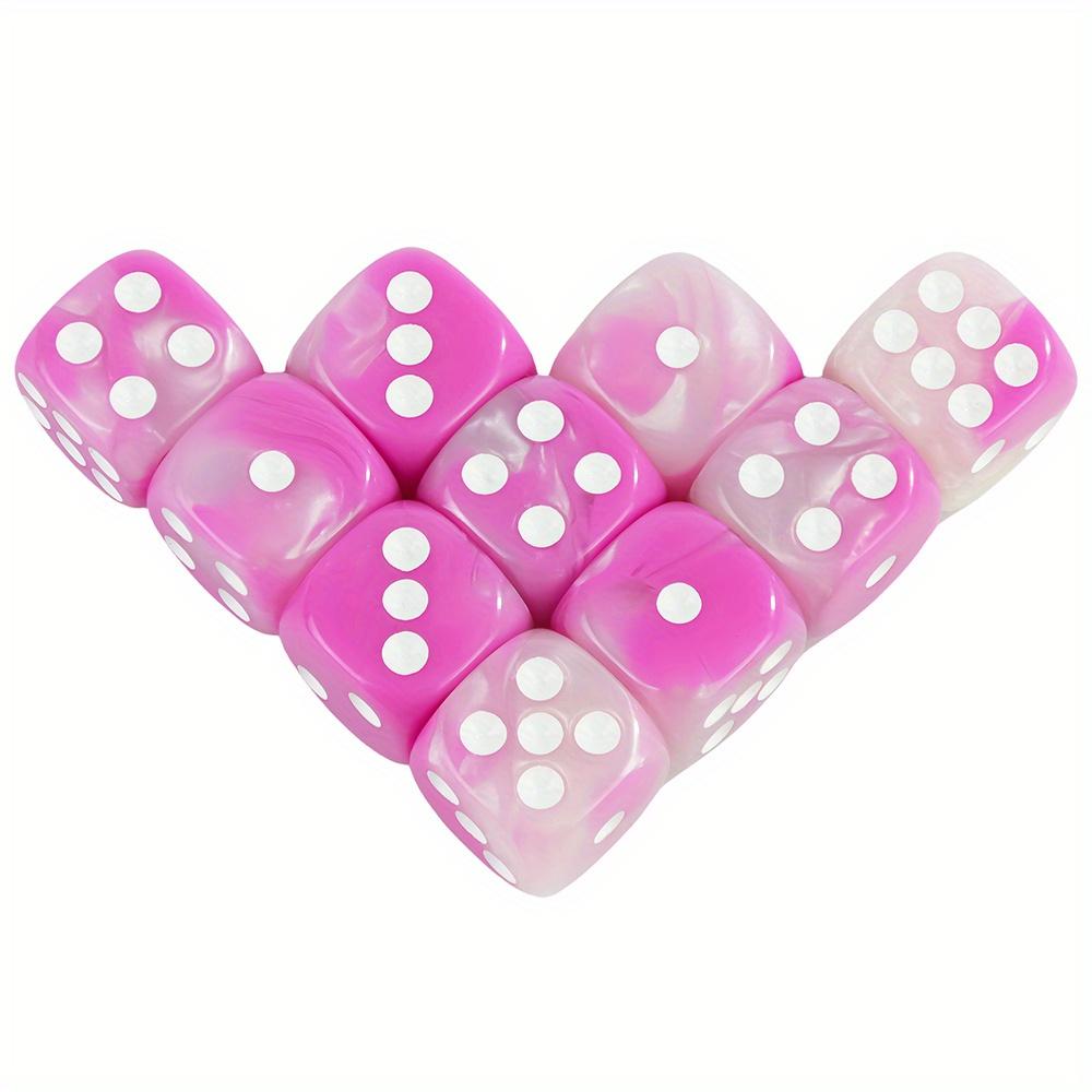 12 мм D6 акриловые кубики мини 6-сторонние двухцветные кубики с круглыми углами игровые кости для клубной вечеринки DND RPG настольная игра аксессуары для барного стола