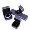 Luxurious PU Leather Jewelry Box with Gold Edge for Rings, Pendants, Bracelets