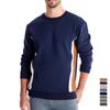 Men's Autumn Casual Round Neck Long Sleeve Stitching Sweatshirt