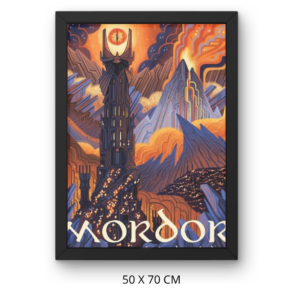 Obraz Do Malowania Po Numerach Z Ramą Mordor 50X70 Cm