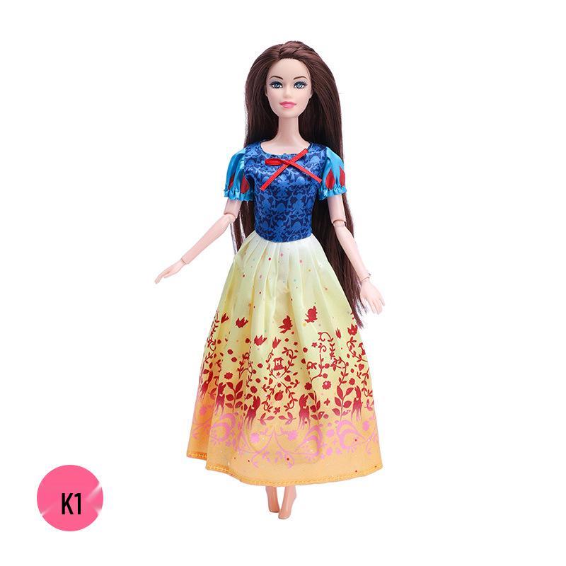 Комплект одежды для куклы Барби: Белоснежка, Белль, Золушка, Холодное сердце, Русалочка, Спящая красавица, Рапунцель - Коллекция 11 дюймов