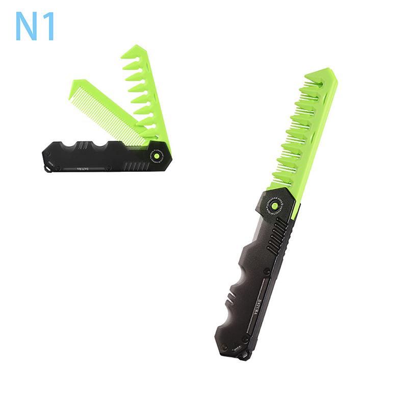 Многофункциональные портативные пластиковые складные карманные расчески для парикмахеров, мужские масляные расчески для бороды, укладки волос, расчески с широкими зубцами