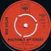 7inch Record BOB DYLAN - Positively 4th Street 201824 CBS 1965 UK Rock Used