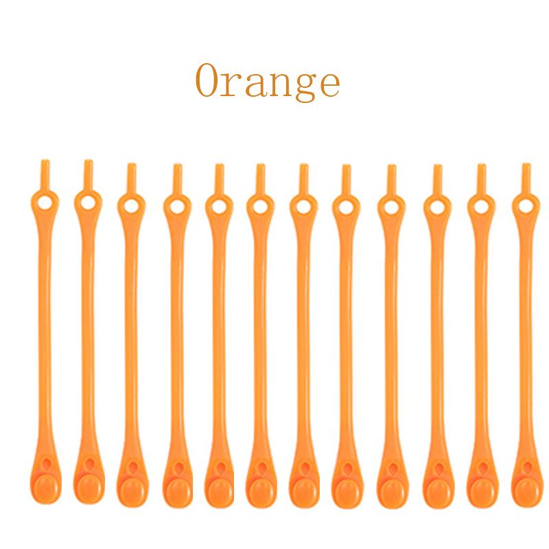 12pcs/Pack Lazy Silicone Shoelaces Round Elastic Shoe Laces Special No Tie Rubber For Sneakers Fit Strap It Is More Convenient To Save Your Time Seed