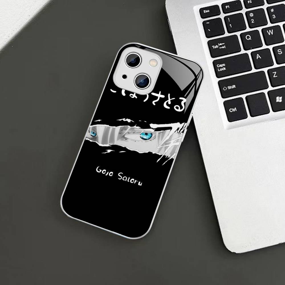 Горячая Распродажа Закаленное Стекло Годжо Сатору Для Iphone 14 13 12 11 Pro Mini XS MAX 14Plus X XS XR Чехлы
