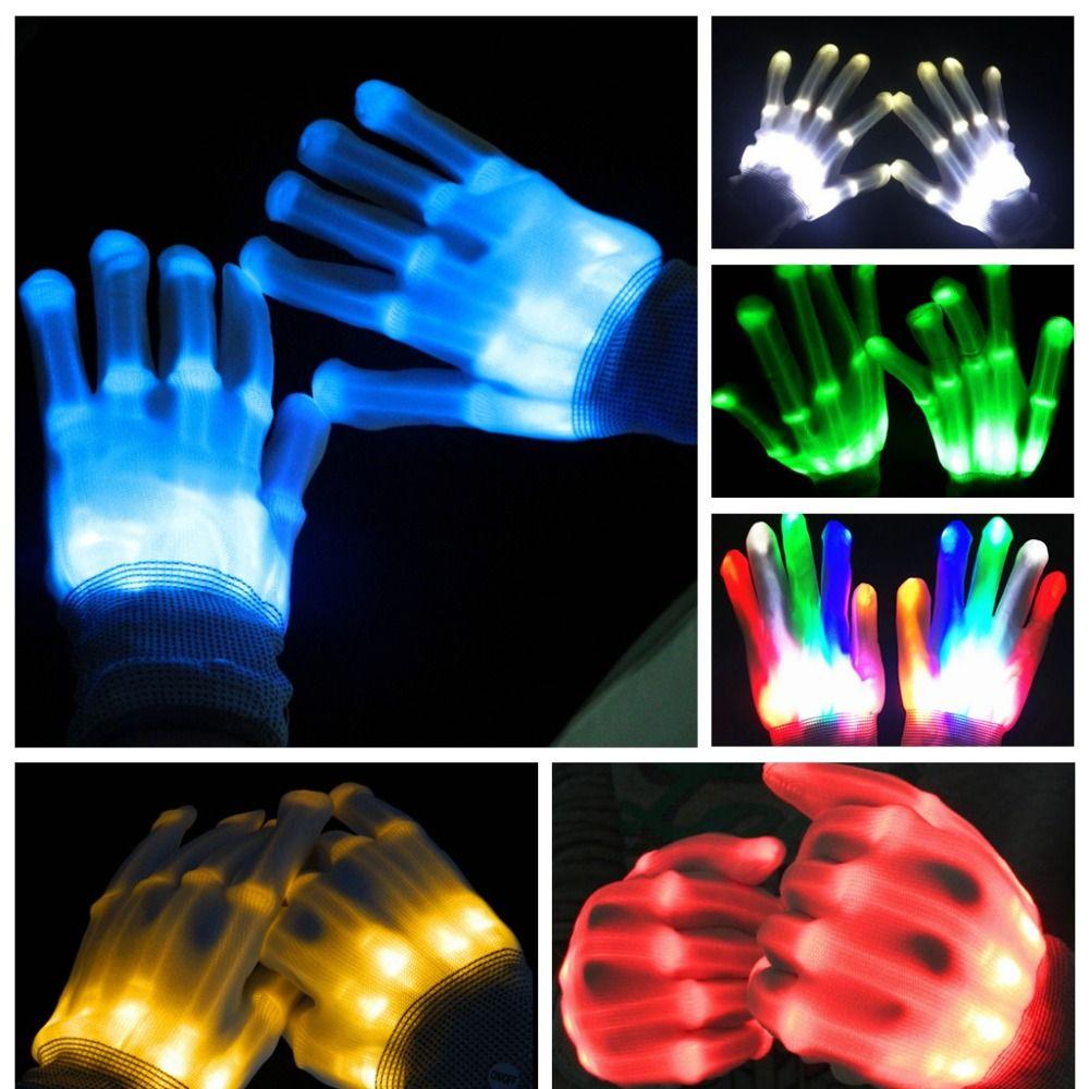 Luminous Light-up Gloves LED Luminous Gloves LED Gloves  Stage Costume Accessories