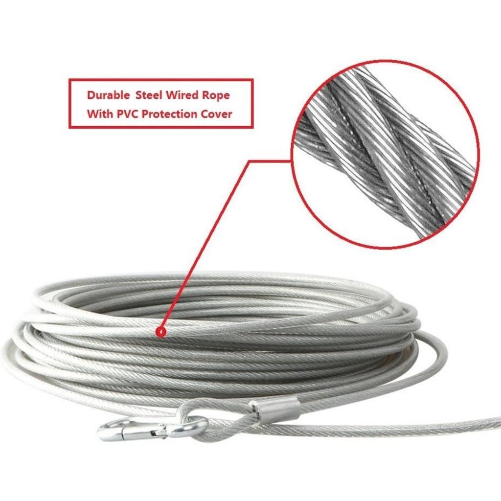 Двойной поводок для собак, походный, уличный, привязной трос из нержавеющей стали для домашних собак средних и больших размеров, летающий диск для собак, игрушки для собак