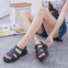 Женские римские сандалии на толстой подошве: Нескользящая, универсальная пляжная обувь на платформе для лета.