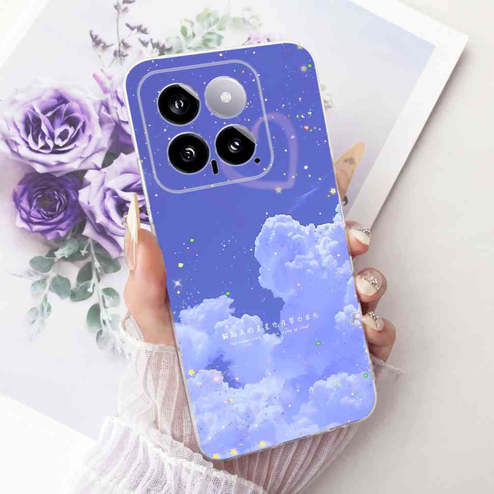 For Xiaomi Mi 14 5G 23127PN0CC Case Fashion Dragon Butterfly Silicone TPU Cover For Xiaomi Mi14 5G 6.36" 23127PN0CG Phone Shell