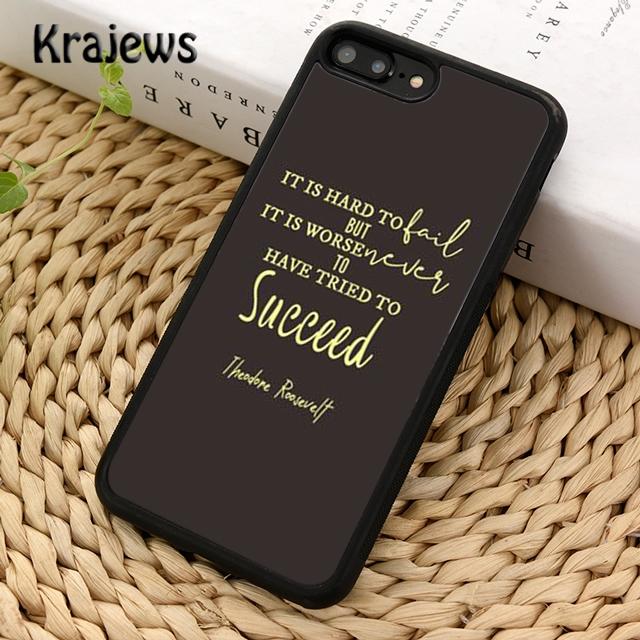 Чехол для телефона Krajews Famous Motivational Life Quote для iPhone 14 6s 7 8 plus X XR XS 11 12 13 pro max Samsung S21 S22 ultra
