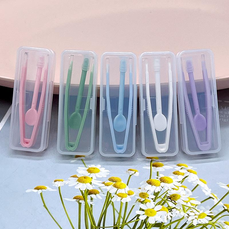 Candy Color Contact Lens Tweezers Suction Stick Set for Eyes Care Tool Kit Portable Soft Lenses Inserter Remover Travel Case
