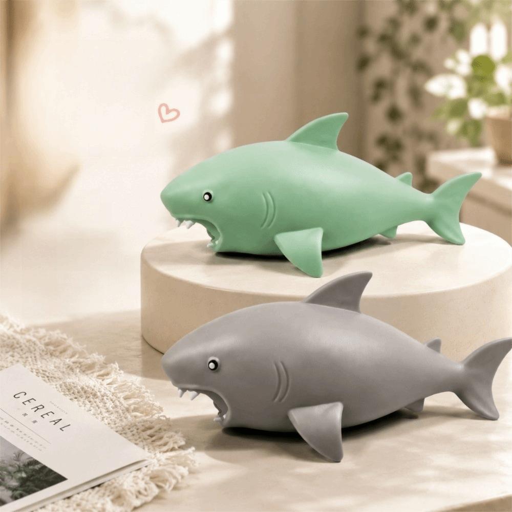 Slow Rebound Shark Squishy Toy Soft Shark Slow Rebound Toy Funny Shark Fidget Toy Desk Decor