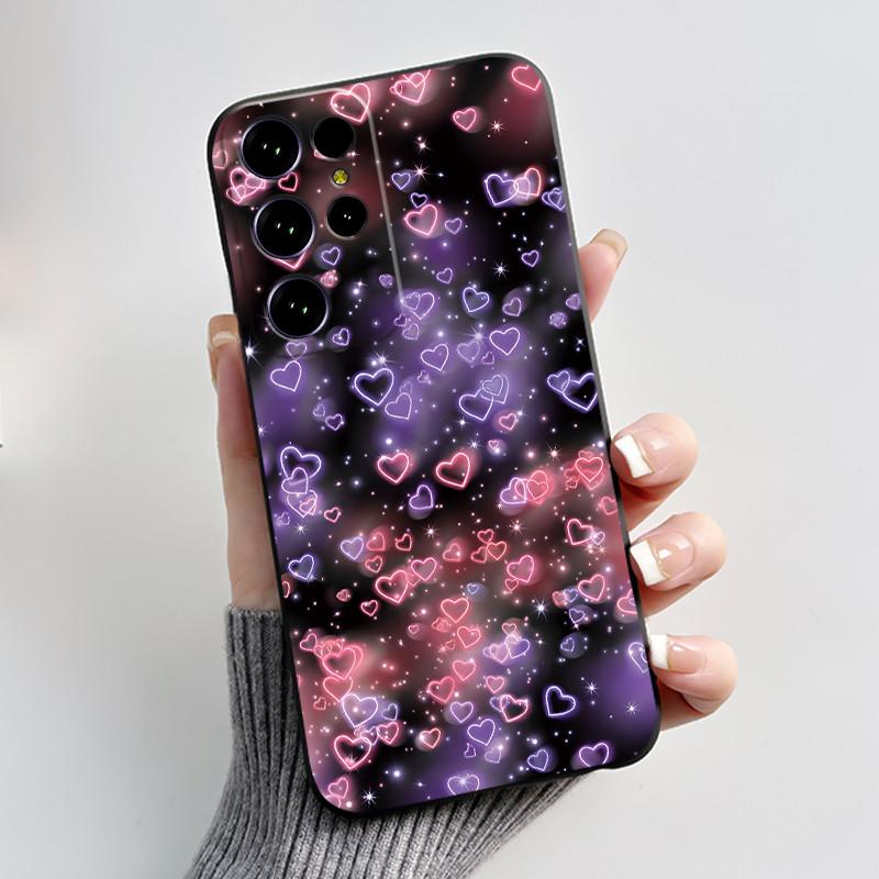 Чехол для Oukitel C61 Pro Чехол-обложка для Oukitel C61 GT Роскошный Милый Сердечко Заяц Забавный Черный ТПУ Мягкий Силикон Защитный Чехол для Телефона