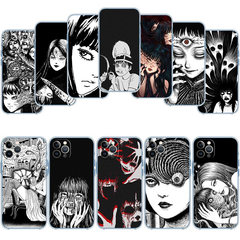 Junji Ito Tomie Transparent Phone Case for Motorola Moto G7 G8 G9 G84 G85 G73 G24 G15 Z2 Play Power Plus