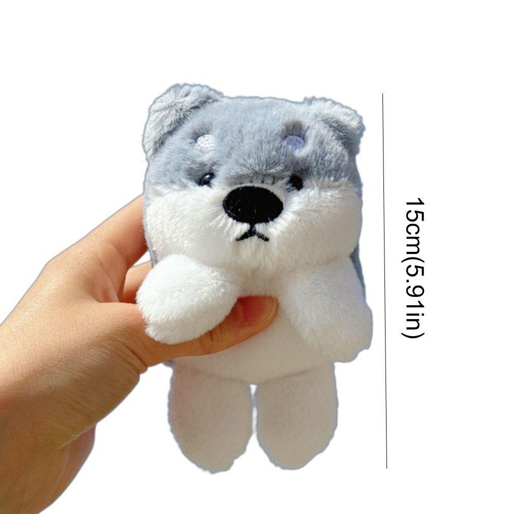Stuffed Dog Plush Doll Toys Keychain Kawaii Lovely Bag Pendant  Birthday Gift