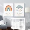 Исламская Alhamdulillah Радуга Луна Солнце облака детский постер детский холст живопись настенная живопись печать фотографии детская комната домашний декор