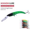 HENGJIA 1pc Minnow Fishing Lure Wobbler 3D Eyes Bionic Bass Pike Bait Fishing Tackle