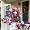 Independence Day Colorful Balls And Branches, Red White Blue Floral Poles, Reusable Plastic Foam Spheres, Vase Cake Decoration, Patriotic Party Decor