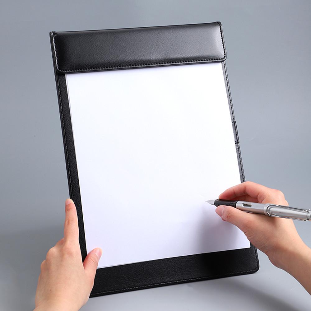 Деловой кожаный планшет формата А4 с магнитной застежкой и возможностью нанесения логотипа