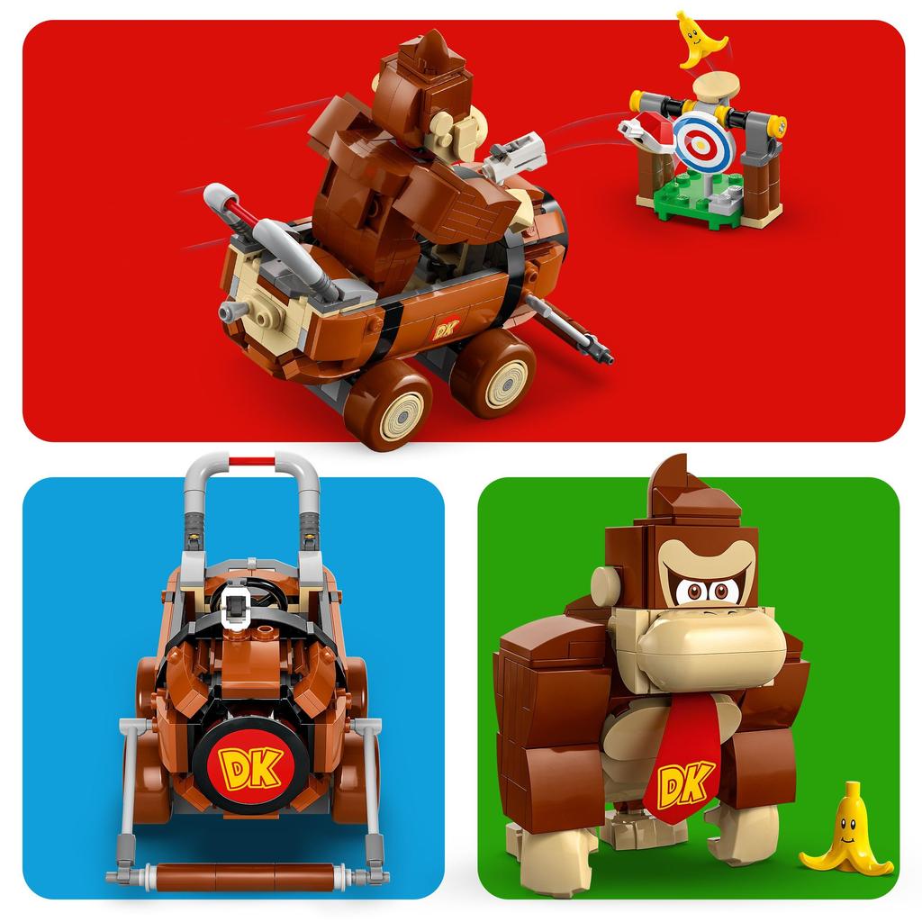 LEGO Super Mario Mario Kart™ – Донки Конг и DK Гигантская игрушка - Подарок на день рождения - Строительные блоки - Мальчики, Девочки, Дети возрастом 8, 9, 10 лет - Начальная школа