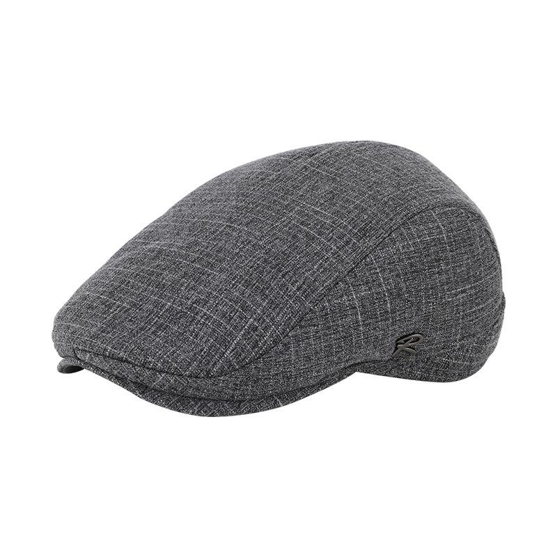 Forward hat men's spring and summer new middle-aged and elderly thin material cotton and linen sunshade breathable beret cap painter newsboy hat