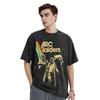 Винтажная футболка с принтом Arc Raiders для мужчин, washed cotton, одежда с кислотной стиркой, хип-хоп, короткий рукав, женская, мужская