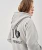 Худи на молнии Thefrht Oversized с двусторонним принтом (серый)