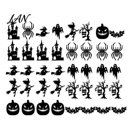 Spooky Atmosphere Creators Halloween 3D Spider Bat Wall Decals, Removable PVC Stickers with Realistic Glow Effect Ornaments Self Adhesive for
