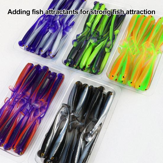 20 шт. рыболовная приманка 3D искусственная рыба с Т-образным хвостом гибкая приманка для техасских джигов необычные крючки для рыбалки на открытом воздухе