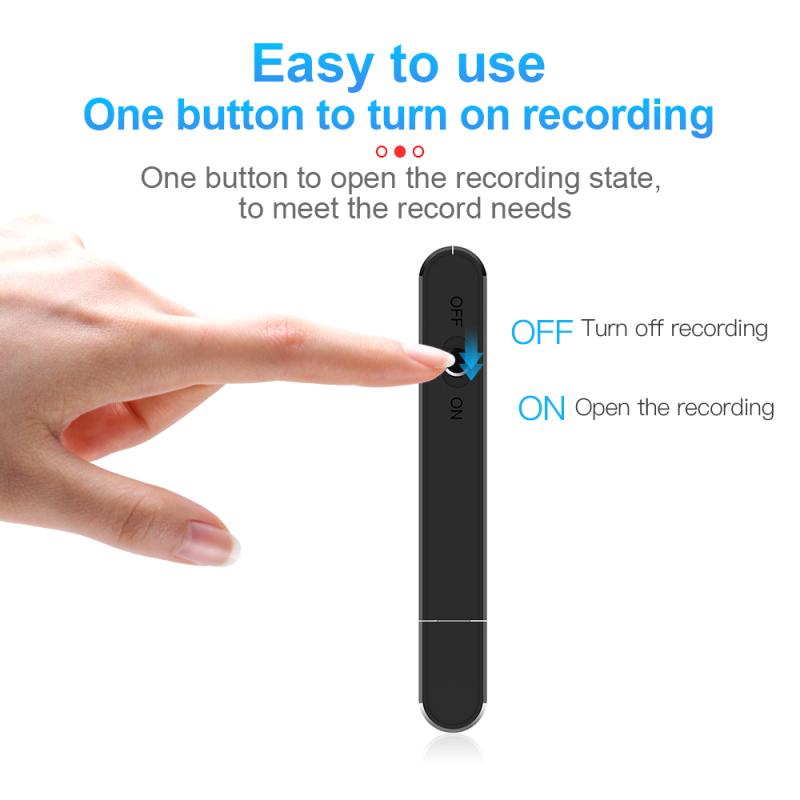 Q12 Диктофон USB Запись в один клик Портативный диктофон