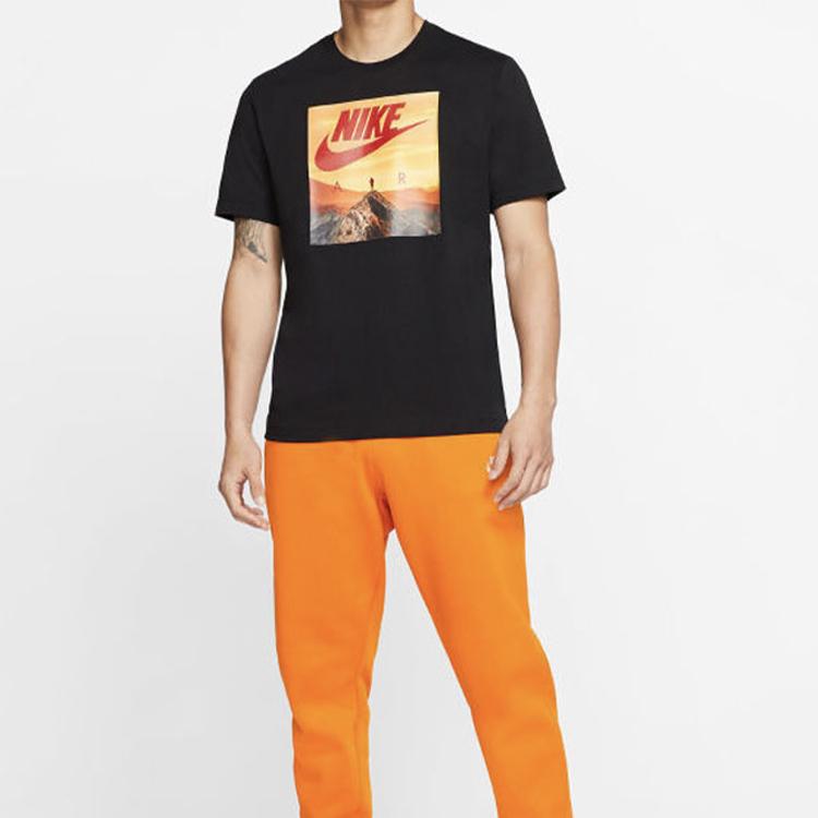 Nike T Shirts Men's Crew Neck Moderate Straight Fit CK4281-010