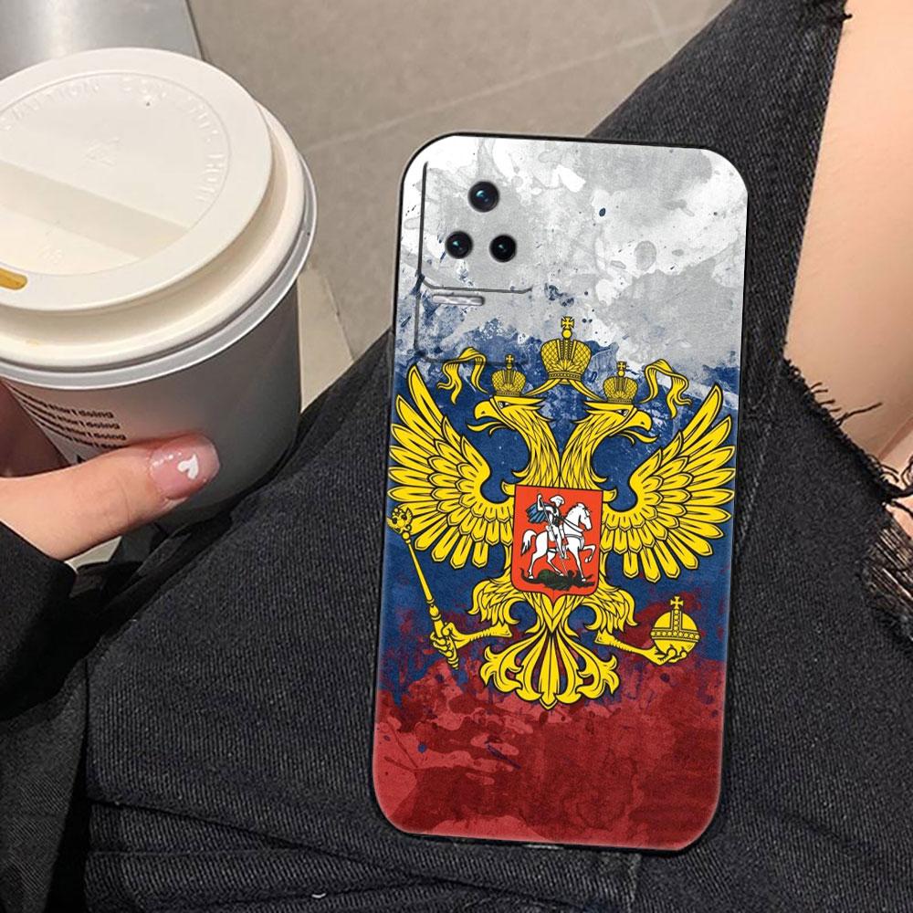 Russia Vintage Emblem Flag Phone Case For Redmi K60 K40 K30 15 15C 14C 13C 12C 12 10 10C 9T 9C 9A 9 8 8A  A1 A2 A3 Pro Plus Case