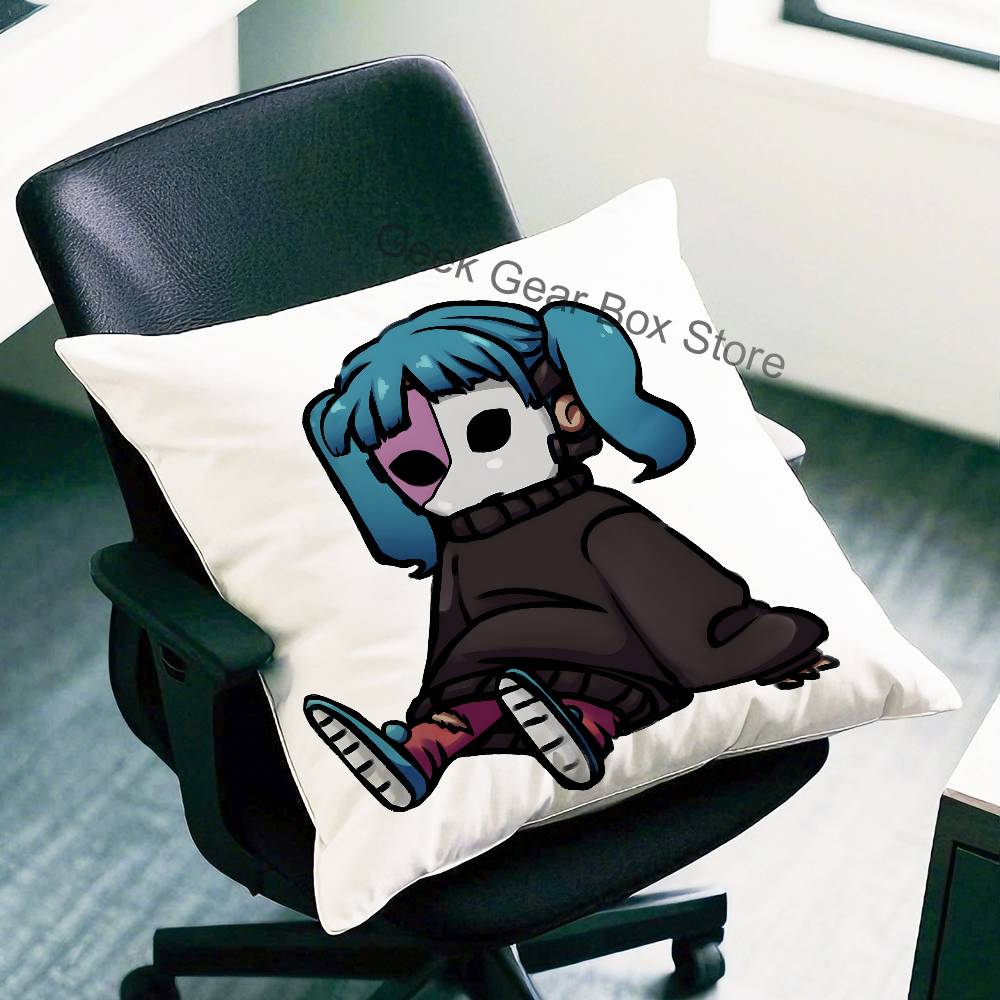S-Sally Face Pillow Case Cushion Cover Home Decor Birthday Gift Pillowcover