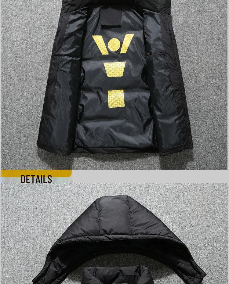 Мужская зимняя хлопковая куртка больших размеров со съемным капюшоном – Стильная, теплая, утолщенная, трансграничная спортивная одежда для улицы