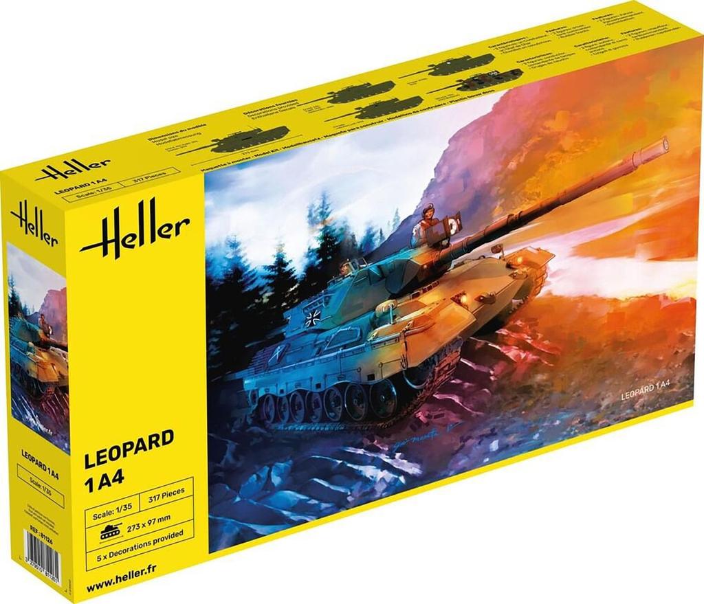 Platz Herre Немецкая армия Леопард 1А4 Пластиковая модель HE81126 1/35