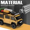 С подставкой 1/32 Внедорожник Land Rover Defender Модель фургона-кемпера из литого металла Детская игрушечная машинка Подарок мальчику Украшения