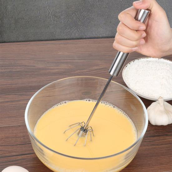 1/3 шт. полуавтоматический венчик для взбивания яиц, блендер из нержавеющей стали, ручной нажимной роторный венчик для выпечки, приготовления пищи, вращение на 360 градусов, инструмент для миксера